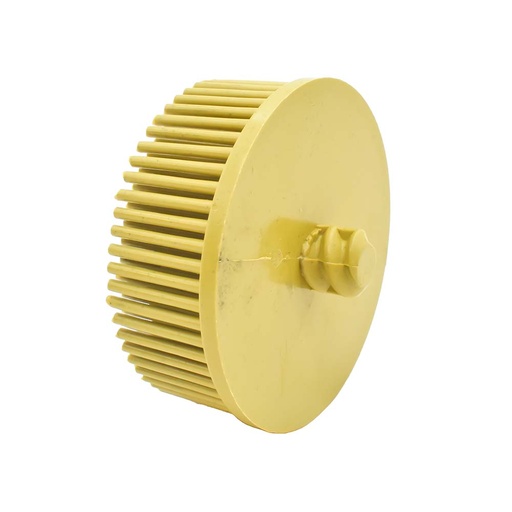 Bristle Disc, Grade 80, Diameter 2" - Yellow Color