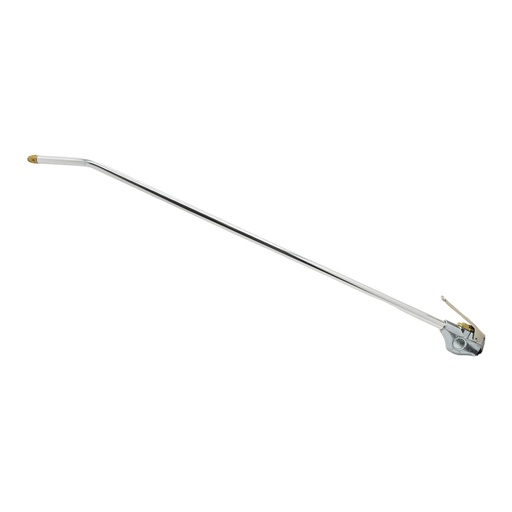1/4" NPT 2 Foot Extension Lever Style Heavy Duty Blow Gun - Angled Barrel with Rubber Tip (Display Pack)