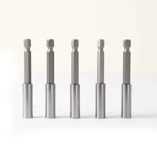 5 Pack - 1/4" x 3" Magnetic Screwdriver Bit Holder