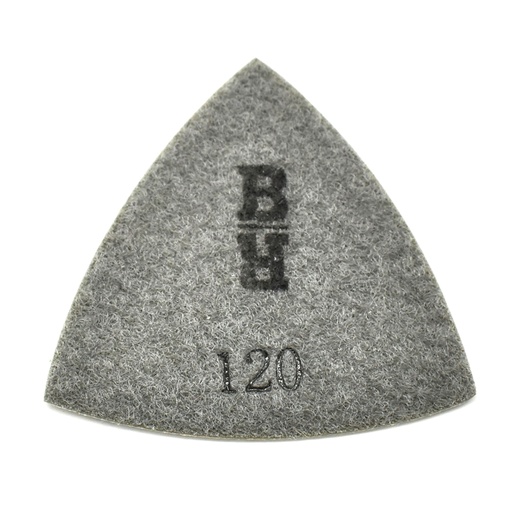 120 Grit Electroplated Diamond Triangular Polishing Pad for Oscillating Tools
