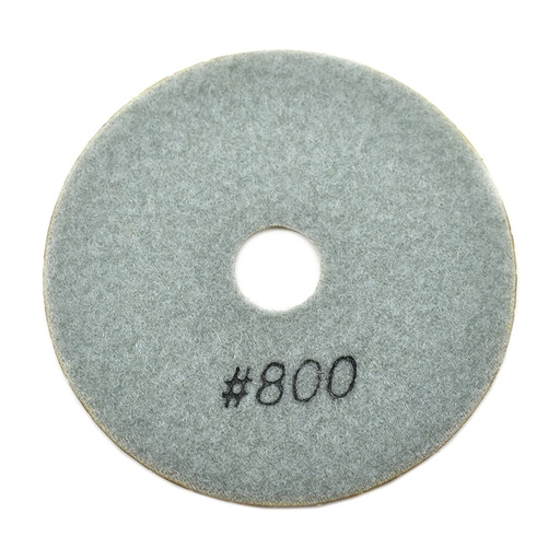4" Diamond Wet Polishing Pad, 3mm Thick 800 Grit