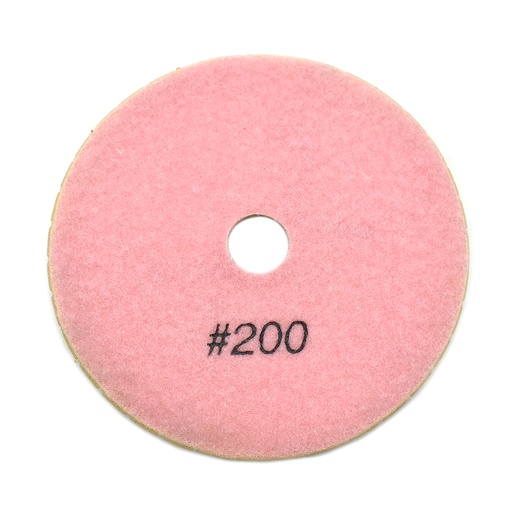 Premium Wet Polishing Pad, 5" 200 Grit - 6mm
