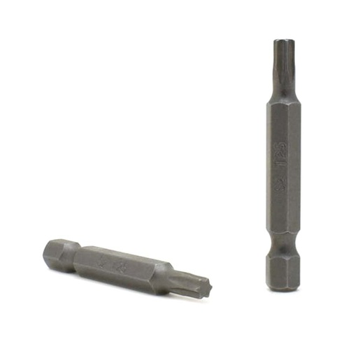 25 Display Pack - T25 Single End Torx Screwdriver Bits - 2 Inch Long