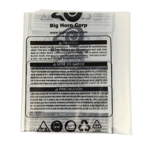 5pk 16.5" Dia. Clear Plastic Dust Collection Bag 26" x 47" - Replaces Delta 50-891