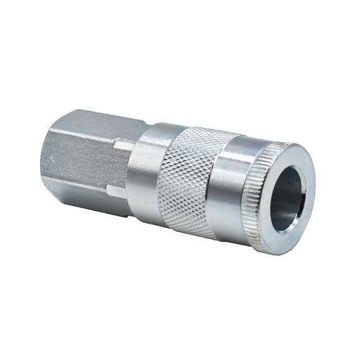 1/2" x 1/2" FPT Automotive Steel Coupler - 50 Pack