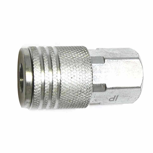 1/4" x 1/4" NPTF Diamond-U Steel Coupler - Six Display Pack
