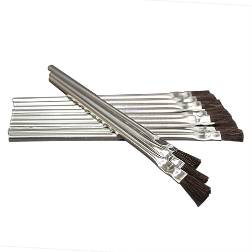 1/4"  Width  Flexible Natural hair Bristle Tin/Metal Tubular Ferrule Handle Acid/Flux Brushes -  (Qty - 144)