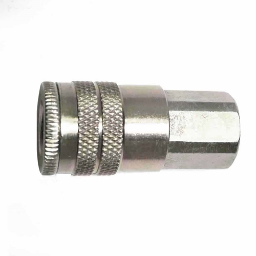 1/4" x 1/4" FPT Industrial Steel Coupler - Single Display Pack