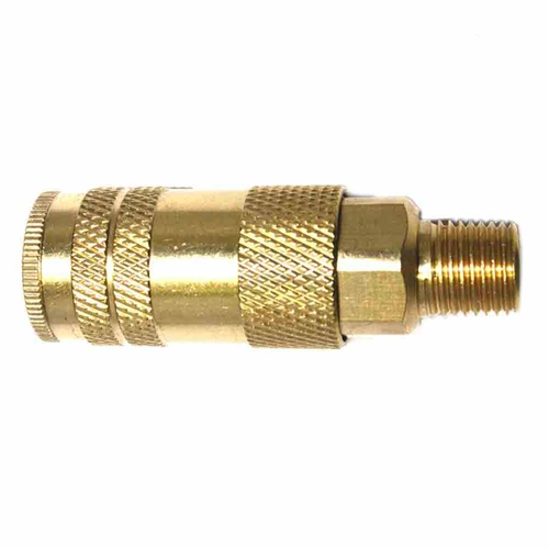 1/4" x 1/4" MPT Lincoln Series Brass Coupler
 - 50 Pack Bulk
