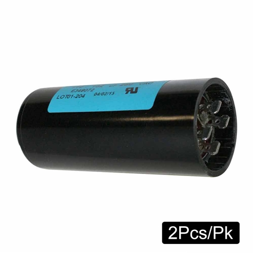 (TMT Only)  CD60 60-72 MFD +/-5% 50Hz/60Hz AC 250V Cylinder Motor Starting Capacitor - 2/Pack