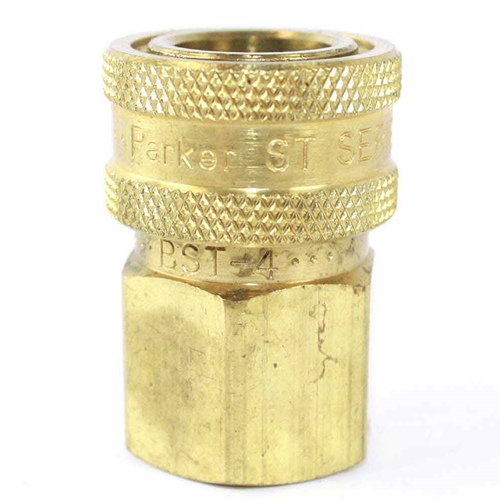 1/2" x 1/2" FPT Straight Through Coupler - 2200 PSI (No Valve) - Six Display Pack