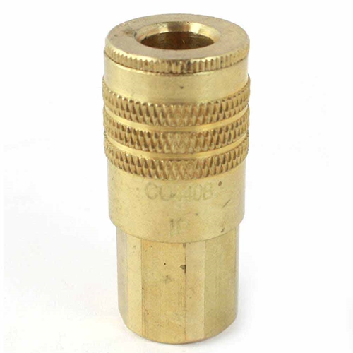 1/4" x 1/4" FPT ARO Series Brass Coupler
 - 25 Pack Bulk