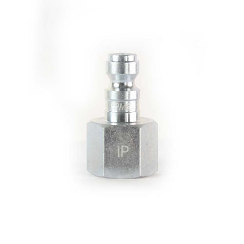 1/4" x 3/8" FPT Auto Coupler Plug - Silver - 50 Pack