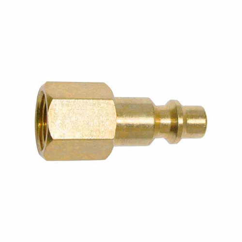 1/4" x 1/4" FPT Industrial Coupler Brass Plug - 100 Bulk