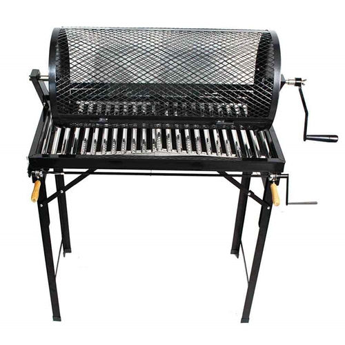Rotating Chili Roaster with Portable BBQ Stand
