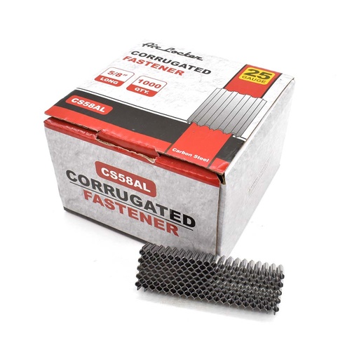 Corrugated W Fastener Staples 5/8 Inch Long, 1000/Pack

