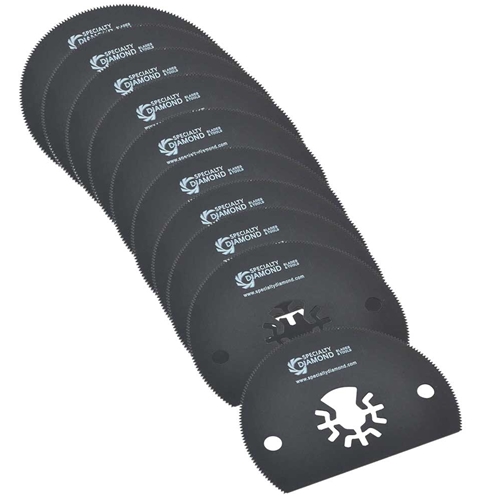 80mm Semi-Circular Saw  Blade  Compatible with Fein Multimaster, Dremel, Bosch, Craftsman, Ridgid Oscillating Tools  / 10pk
