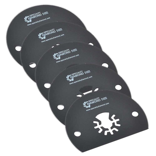 80mm Semi-Circular saw  Blade  Compatible with Fein Multimaster, Dremel, Bosch, Craftsman, Ridgid Oscillating Tools  / 5pk