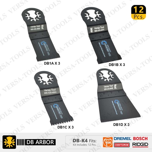 12 PC Oscillating Multi Function Tool Saw Blades (DB3A3B3C3D)