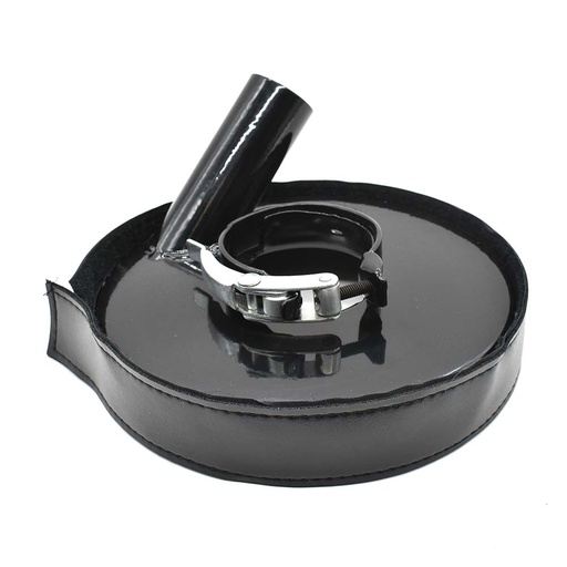 7" Vacuum Metal Dust Shroud Cover with 2.5” ID and 1.5” Vacuum Connector
