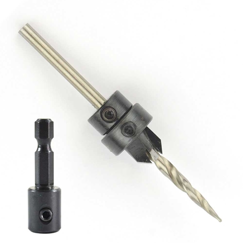 W.L Fuller # 7 (5/32") Countersink with 1/4" Shank Quick Change Adapter
