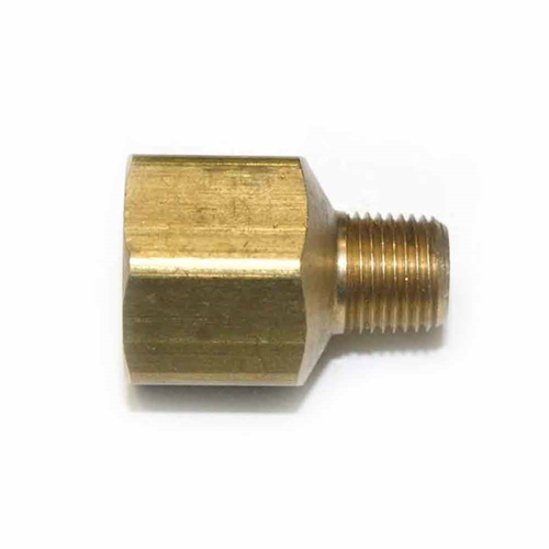 1/8" MPT x 1/4" FPT Brass Hex Bushing - Six Display Pack (5319041)