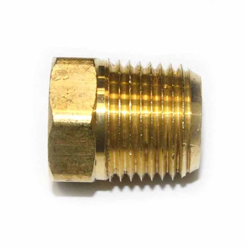 1/2" MPT x 1/4" FPT Brass Hex Bushing Reducer - 50 Pack Bulk