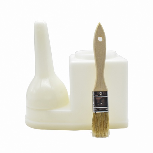 Glue container w/brush