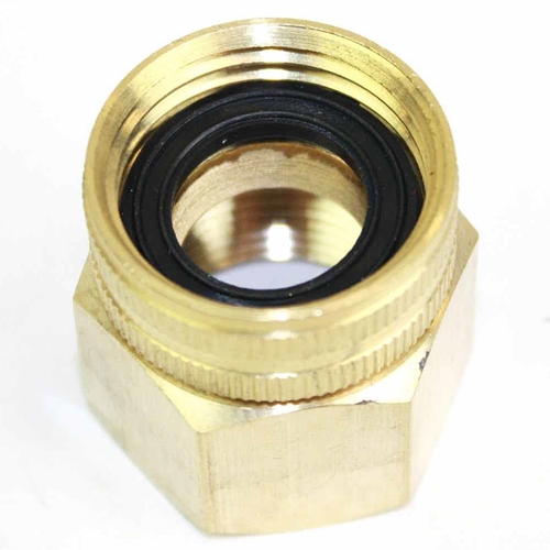 3/4" GHT Female x 3/4" Female NPT Water Hose Fitting - Swivel