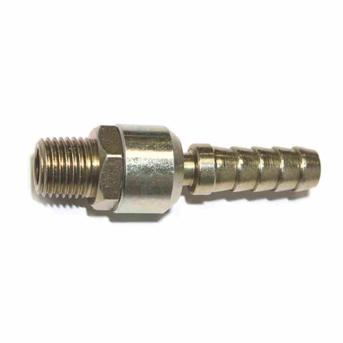 3/8" Male Hose Barb x 1/4" MPT - Ball Swivel Connector - Single Display Pack