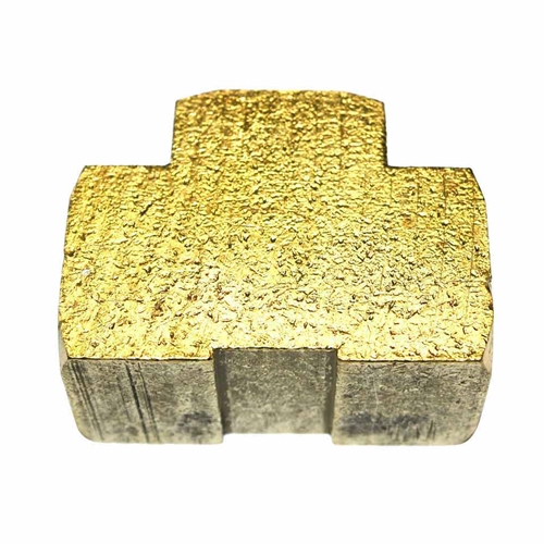 3/4" FPT Brass Tee - 1 inlet - 2 Outlets - Six Display Pack
