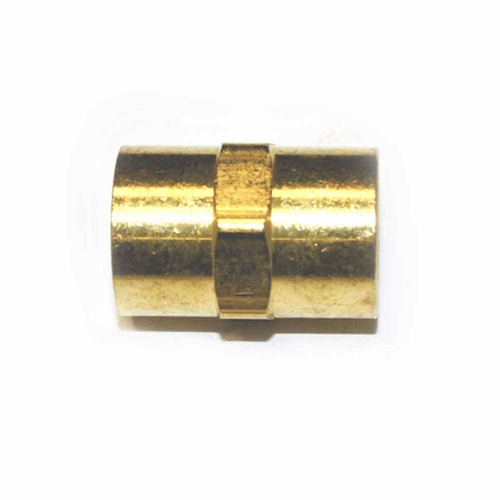 1/4" FPT x 1/4" FPT Brass Female Coupling - Single Display Pack