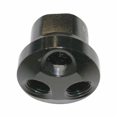 1/2" FPT x 1/4" FPT Aluminum  Round Manifold - 1 inlet - 3 Outlet Reducer - Six Display Pack