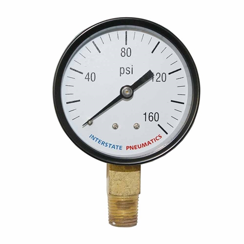 2"  160 PSI 1/4" NPT Bottom Mount Pressure Gauge                