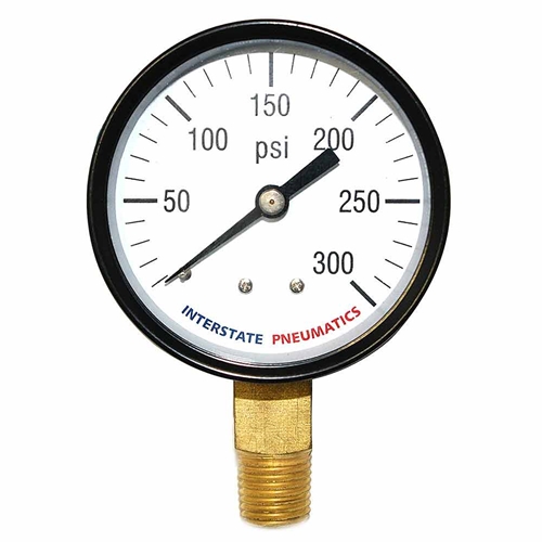 2-1/2"    300 PSI - 1/4" NPT Bottom Mount Pressure Gauge