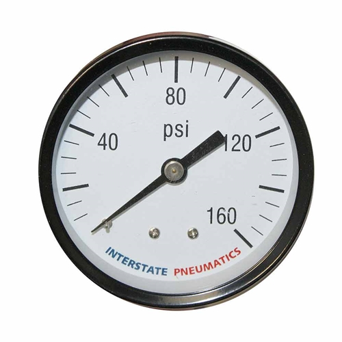 2-1/2"    160 PSI - 1/4" NPT Rear  Mount Pressure Gauge