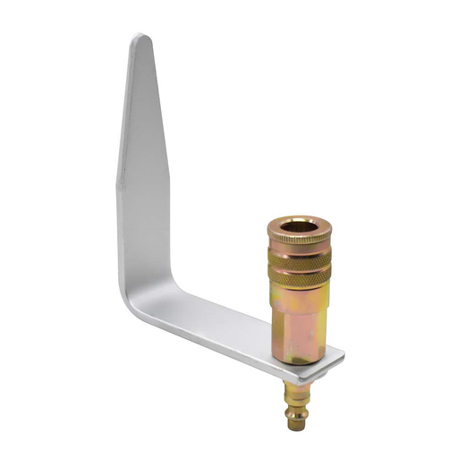 “L” Shaped Rafter Hook With 1/4” Industrial Plug and 3/8” Industrial Brass Coupler