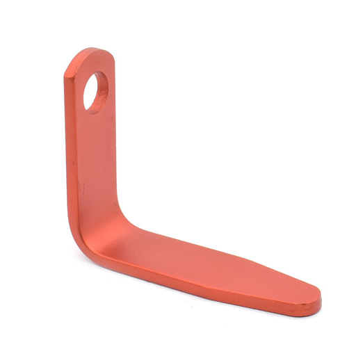 1/4" Single Hole "L" Shaped Rafter Hook (Aluminum) for Nail Guns (SMALL) - Red