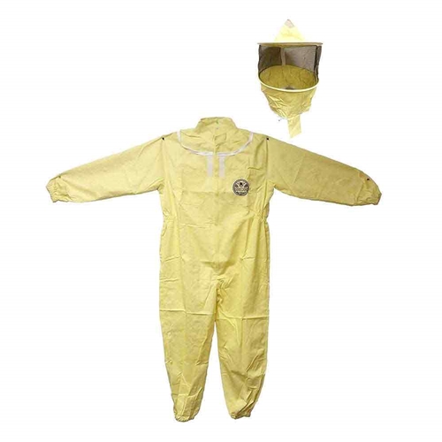 Professional Beekeeping Protective Full Body Suit with Hat & Veil -  Large