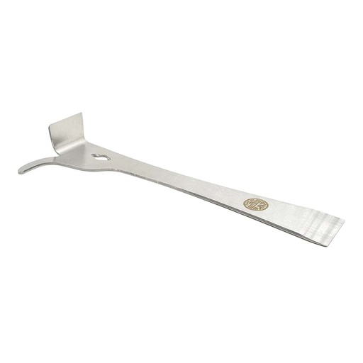 10" Stainless Steel Standard Beehive Frame Lifter and Scraper J Hook Tool