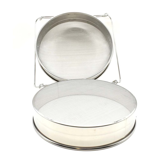 Food Grade 304 Double Sieve Stainless Steel Bucket Top Honey Strainer, Filter for Honey processing / Extraction and Filter
