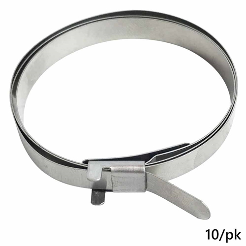 CV Boot Band Clamp - Round Type 1" to 5" Dia Range - 10/PACK (1 bag)