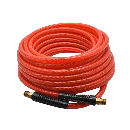 1/4" 50 ft Translucent-Red PVC Hose (1/4" NPT) 