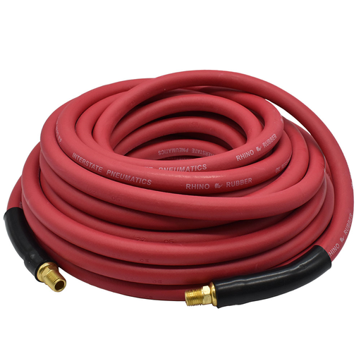1/2" 25 ft Red Rhino Rubber Hose - (3/8" Male NPT Fitting)