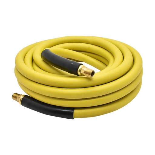 3/8" 25 ft Yellow Rhino Rubber Hose WP 300 PSI (1/4" NPT)