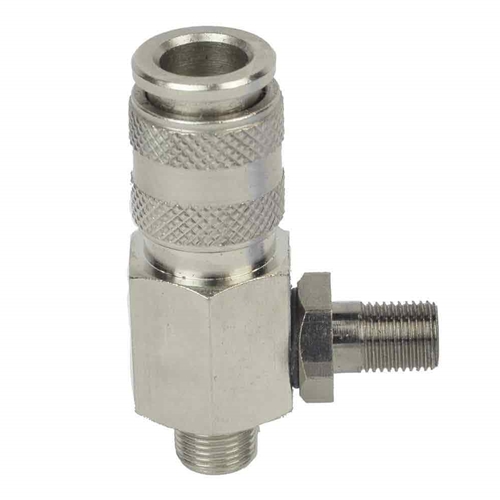 Mini coupler x Small Male Threads x with Schrader Tire Valve 