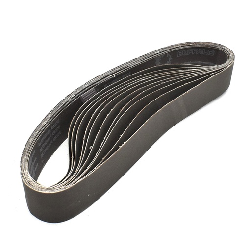 1-1/2" x 30" Aluminum Oxide Sanding Belt, 240 Grit - 10 Pack