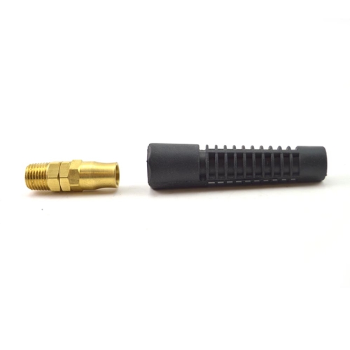 Reusable Strain Relief Replacement Fitting For 1/4-Inch ID Hose, 1/4-Inch MPT Swivel Fitting (HB14SW)