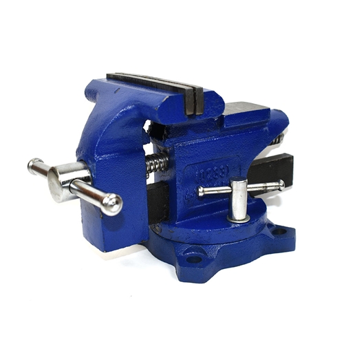 Heavy-Duty Industrial 4-1/2" Workshop Bench Vise Tool with 240-Degree Swivel Base