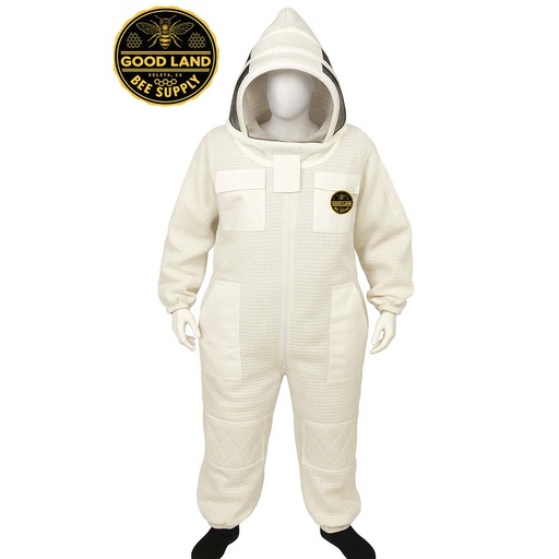 Honey Bee Protective jacket suit +white cotton+ space hat - Large